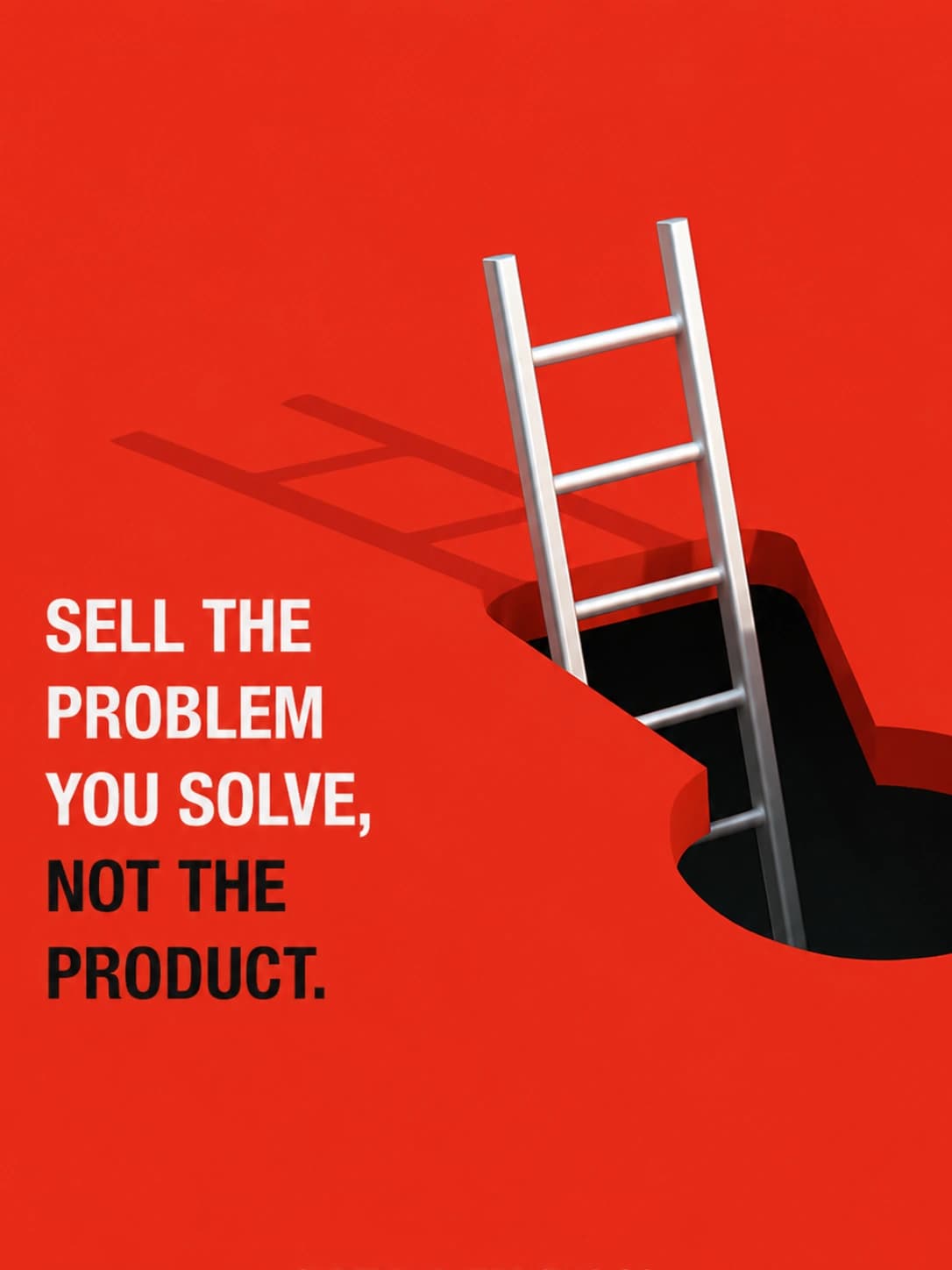 Sell the problem you solve, not the product.